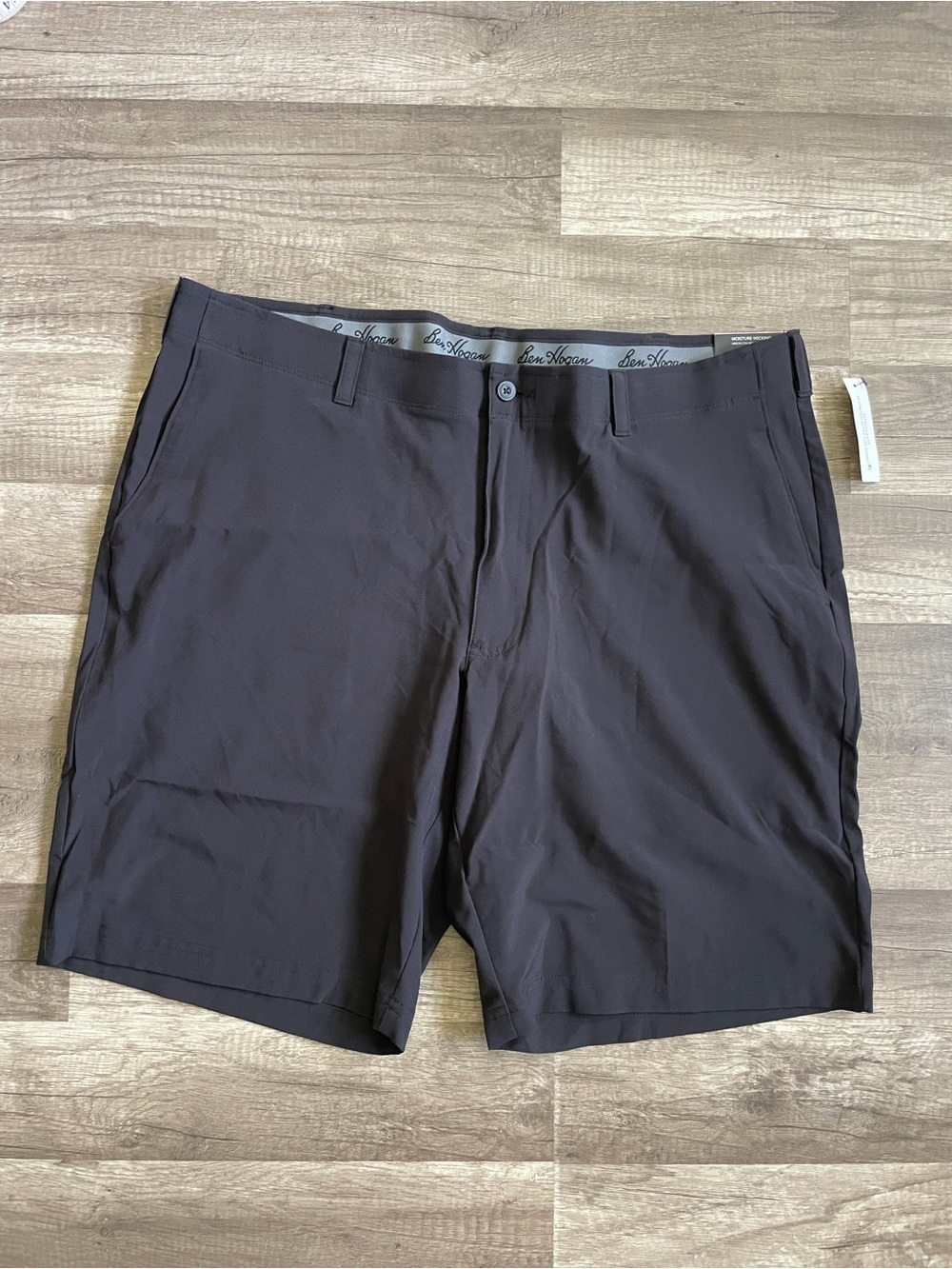 Men’s Ben Hogan Charcoal Flat Front Performance Shorts